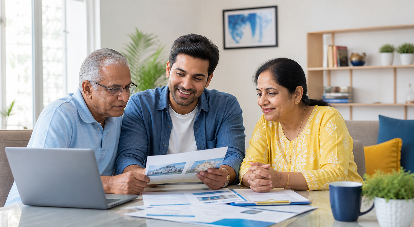Coimbatore family comparing insurance plans